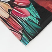 Indianerin Bohemain Fleecedecke (Ecke)