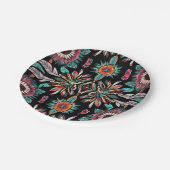 Indianerin Bohemain Pappteller (Schrägansicht)