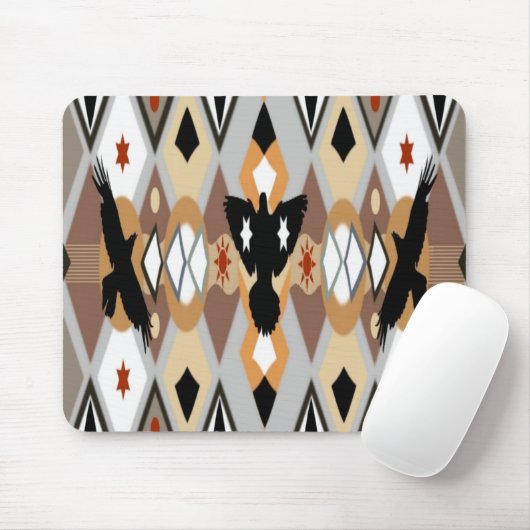Indianerin Crow Mousepad (Mit Mouse)