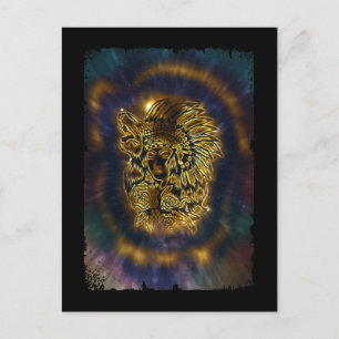 Indianerin Galaxy Howling Wolf Postkarte