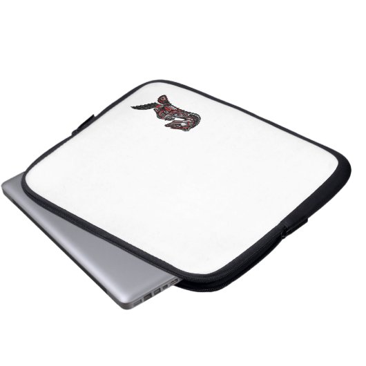 Indianerin Haida Otter Art Laptop Sleeve (Vorne Knopf)