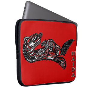 Indianerin Haida Otter Art Laptop Sleeve
