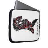 Indianerin Haida Otter Art Laptop Sleeve (Vorne Rechts)