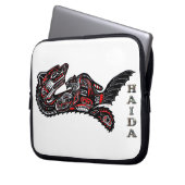 Indianerin Haida Otter Art Laptop Sleeve (Vorderseite Links)