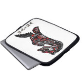 Indianerin Haida Otter Art Laptop Sleeve (Vorne Knopf)