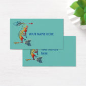 Indianerin Kokopelli mit zwei Federn 1 (Schreibtisch)