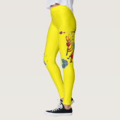 Indianerin Kokopelli mit zwei Federn 1 Leggings (Links)