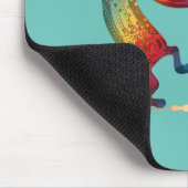 Indianerin Kokopelli mit zwei Federn 1 Mousepad (Ecke)