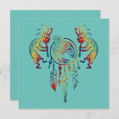 Indianerin Kokopelli Whale Dreamcatcher 1 (Vorne/Hinten)