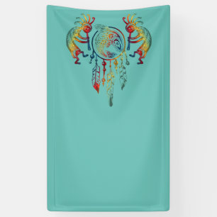 Indianerin Kokopelli Whale Dreamcatcher 1 Banner