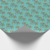 Indianerin Kokopelli Whale Dreamcatcher 1 Geschenkpapier (Ecke)