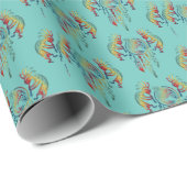 Indianerin Kokopelli Whale Dreamcatcher 1 Geschenkpapier (Rolleneckpunkt)