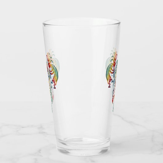 Indianerin Kokopelli Whale Dreamcatcher 1 Glas (Links)