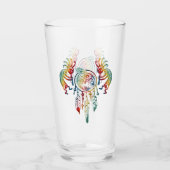 Indianerin Kokopelli Whale Dreamcatcher 1 Glas (Vorderseite)