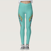 Indianerin Kokopelli Whale Dreamcatcher 1 Leggings (Vorderseite)