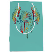 Indianerin Kokopelli Whale Dreamcatcher 1 Mittlere Geschenktüte (Vorderseite)