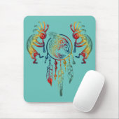 Indianerin Kokopelli Whale Dreamcatcher 1 Mousepad (Mit Mouse)