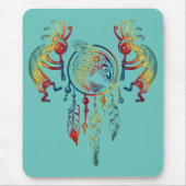 Indianerin Kokopelli Whale Dreamcatcher 1 Mousepad (Vorne)