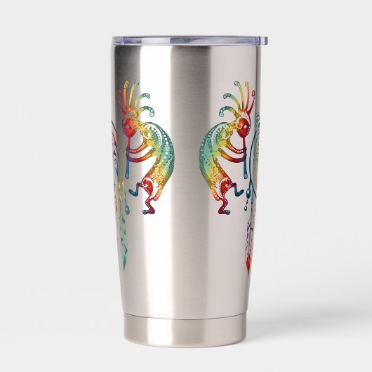 Indianerin Kokopelli Whale Dreamcatcher 1 Thermobecher (Links)