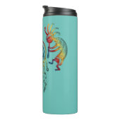 Indianerin Kokopelli Whale Dreamcatcher 1 Thermosbecher (Nach rechts gedreht)