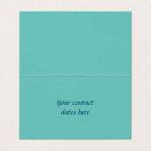 Indianerin Kokopelli Whale Dreamcatcher 1 Visitenkarten (Innenseite Aufgefaltet)