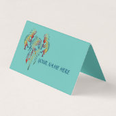 Indianerin Kokopelli Whale Dreamcatcher 1 Visitenkarten (Vorderseite)