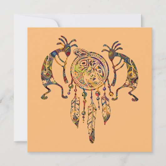 Indianerin Kokopelli Whale Dreamcatcher 2 (Vorderseite)