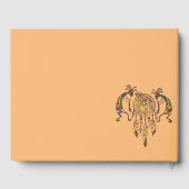 Indianerin Kokopelli Whale Dreamcatcher 2 Gästebuch (Rückseite)