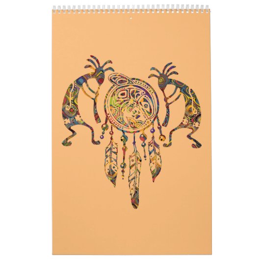 Indianerin Kokopelli Whale Dreamcatcher 2 Kalender (Titelbild)