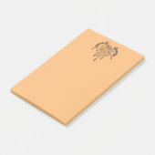 Indianerin Kokopelli Whale Dreamcatcher 2 Post-it Klebezettel (angewinkelt)