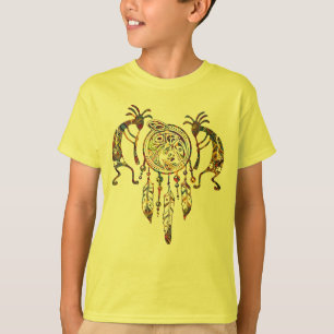Indianerin Kokopelli Whale Dreamcatcher 2 T-Shirt