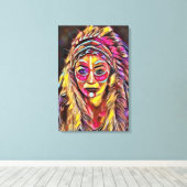 Indianerin Leinwanddruck (Insitu (Holzboden))