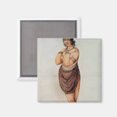 Indianerin Magnet (Vorderseite/Rückseite)