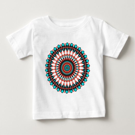 Indianerin Mandala Baby T-shirt (Vorderseite)