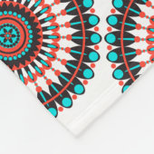 Indianerin Mandala Fleecedecke (Ecke)