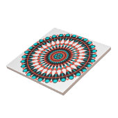 Indianerin Mandala Fliese (Seite)