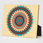 Indianerin Mandala Fotoplatte (Seite)