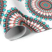 Indianerin Mandala Geschenkpapier (Rolleneckpunkt)