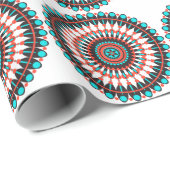 Indianerin Mandala Geschenkpapier (Rolleneckpunkt)