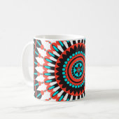 Indianerin Mandala Kaffeetasse (Vorderseite Links)