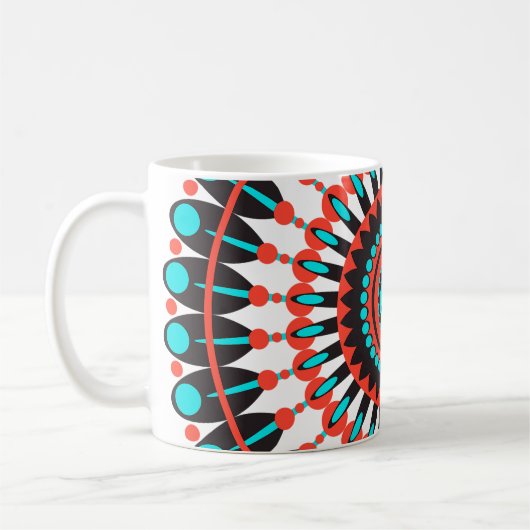 Indianerin Mandala Kaffeetasse (Links)