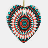 Indianerin Mandala Keramik Ornament (Rechts)