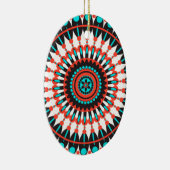 Indianerin Mandala Keramikornament (Rechts)