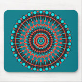 Indianerin Mandala Mousepad (Vorne)