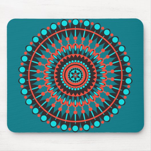 Indianerin Mandala Mousepad (Vorne)