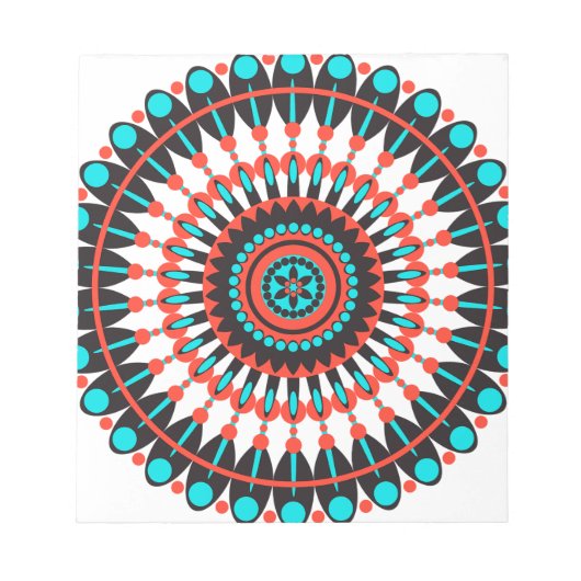 Indianerin Mandala Notizblock (Vorderseite)