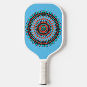 Indianerin Mandala Pickleball Schläger (Rückseite)