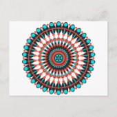 Indianerin Mandala Postkarte (Vorderseite)