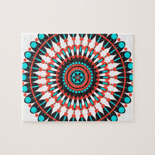 Indianerin Mandala Puzzle (Horizontal)