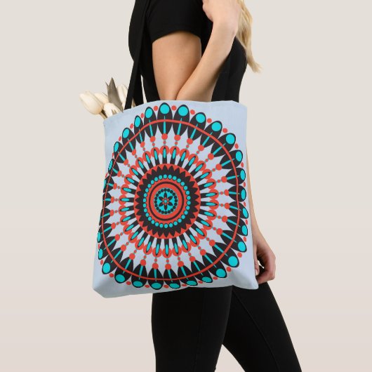Indianerin Mandala Tasche (Von Nahem)
